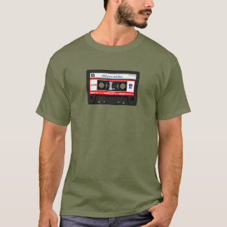 Benutzerdefinierter Text Retro-Vintage-Musik-Kasse T-Shirt