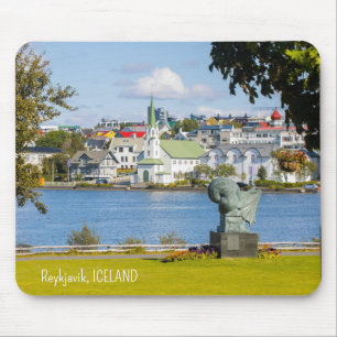 Benutzerdefinierter Text Reykjavik, Island Mousepad