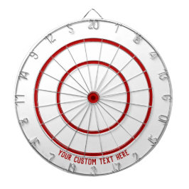 Benutzerdefinierter Text, rot, doppelte und dreifa Dartscheibe