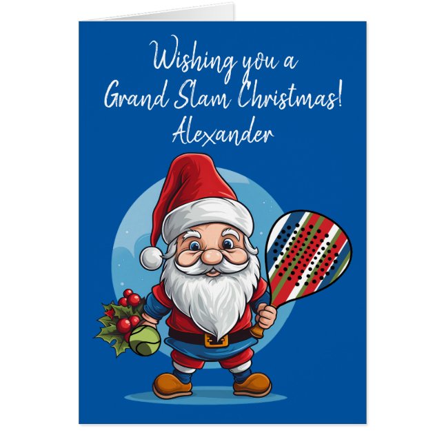 🎾 🎄 benutzerdefinierter Text, Santa Smashmas Pad (Vorne)