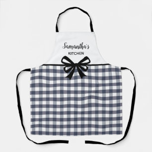 Benutzerdefinierter Text Schwarz-weiß Büffel Kar Schürze