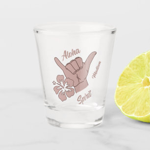 Benutzerdefinierter Text Shaka Schnapsglas