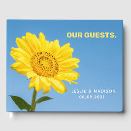 Benutzerdefinierter Text Sonnenblume Gästebuch