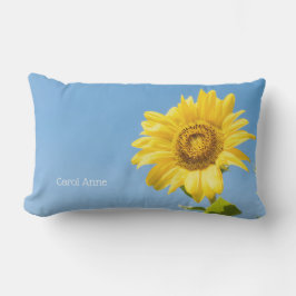 Benutzerdefinierter Text Sonnenblume Kissen Für Draußen