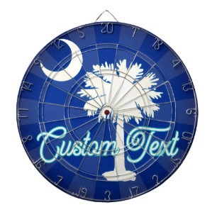 Benutzerdefinierter Text SOUTH CAROLINA-Flaggen-De Dartscheibe