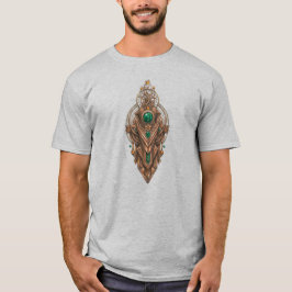 Benutzerdefinierter Text Steampunk Smaragd-Edelste T-Shirt