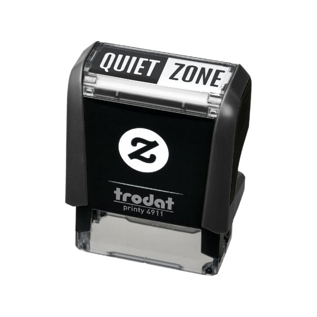 Benutzerdefinierter Text Stille Zone Permastempel (Produkt)