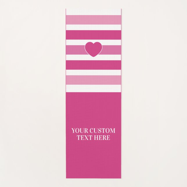 Benutzerdefinierter Text Streifen Muster Yogmatte Yogamatte (Vorderseite)