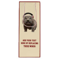 Benutzerdefinierter Text Süße Wombat-Kopfhörer