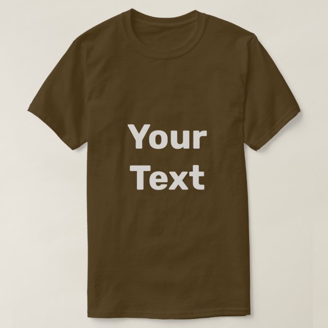 Benutzerdefinierter Text-T - Shirt (Design vorne)