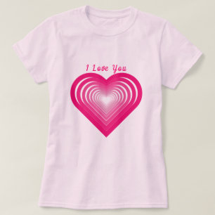 Benutzerdefinierter Text-T - Shirt - I Liebe Sie -