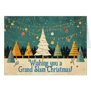🎾🎄Benutzerdefinierter Text, Tennisbaum-Girlande