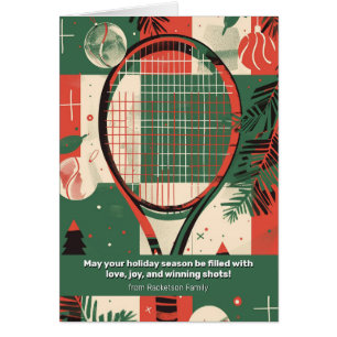 🎾🎄Benutzerdefinierter Text, Tennisurlaub Tennis