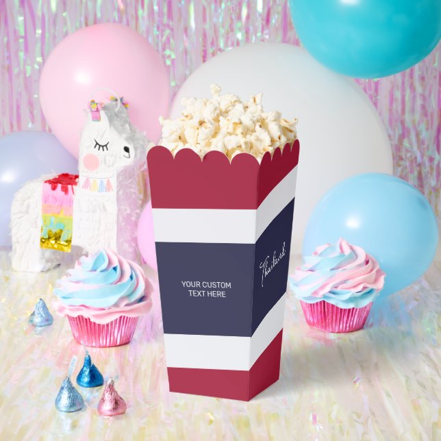 Benutzerdefinierter Text - Thailändische Farben Geschenkschachtel (Party)