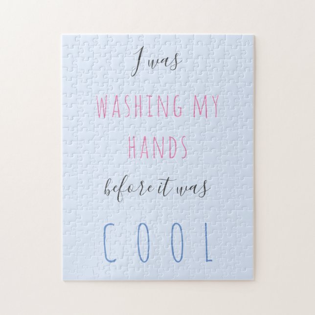 Benutzerdefinierter Text Typografie Quarantäne Spa Puzzle (Vertikal)