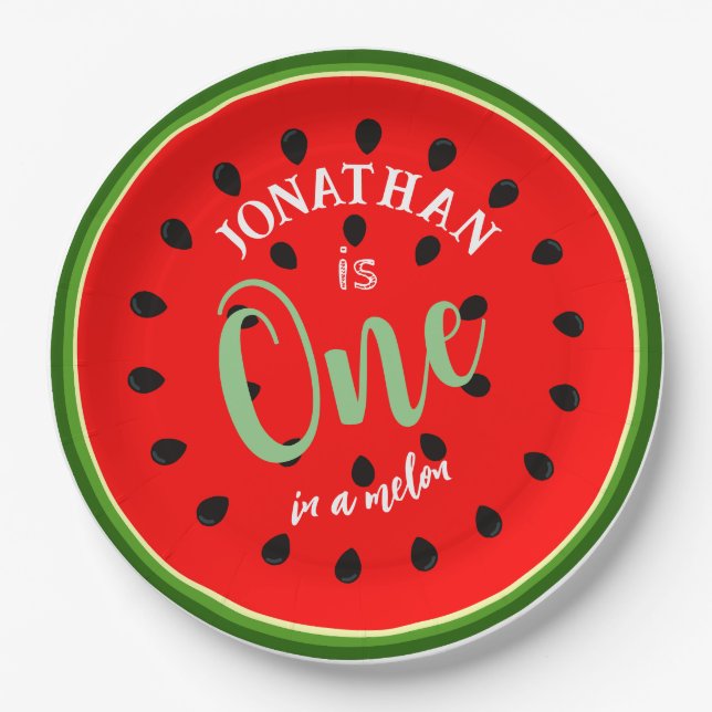 Benutzerdefinierter Text und Bild eins in einer me Pappteller (Vorderseite)