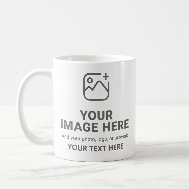 Benutzerdefinierter Text und Bild  Kaffeetasse (Links)