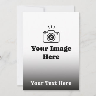 Benutzerdefinierter Text und Bild mit Farbverlauf Einladung