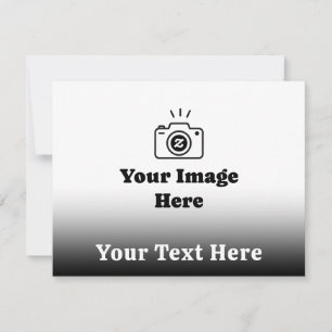Benutzerdefinierter Text und Bild mit Farbverlauf Mitteilungskarte