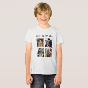 Benutzerdefinierter Text und Bild x4 Tri-Blend Shirt