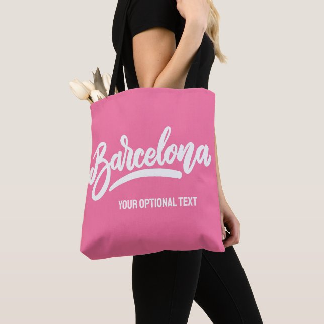 Benutzerdefinierter Text und Farbe Barcelona (Von Nahem)