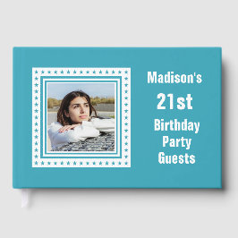 Benutzerdefinierter Text und Farbe Geburtstag Gästebuch