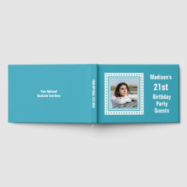 Benutzerdefinierter Text und Farbe Geburtstag Gästebuch