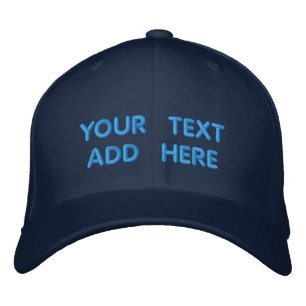 Benutzerdefinierter Text und Farben, bestickte Bas Baseballkappe