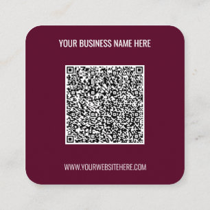 Benutzerdefinierter Text und Farben Ihrer QR-Code- Quadratische Visitenkarte