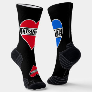 Benutzerdefinierter Text und Farben Spaß Personali Socken
