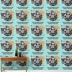 Benutzerdefinierter Text- und Farbfilm Tapete