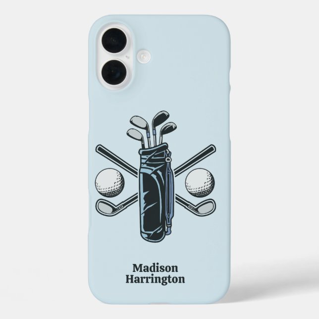 Benutzerdefinierter Text- und FarbGolf Case-Mate iPhone Hülle (Rückseite)