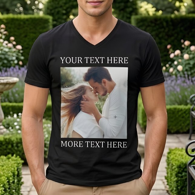 Benutzerdefinierter Text und Foto Tri-Blend Shirt (Von Creator hochgeladen)