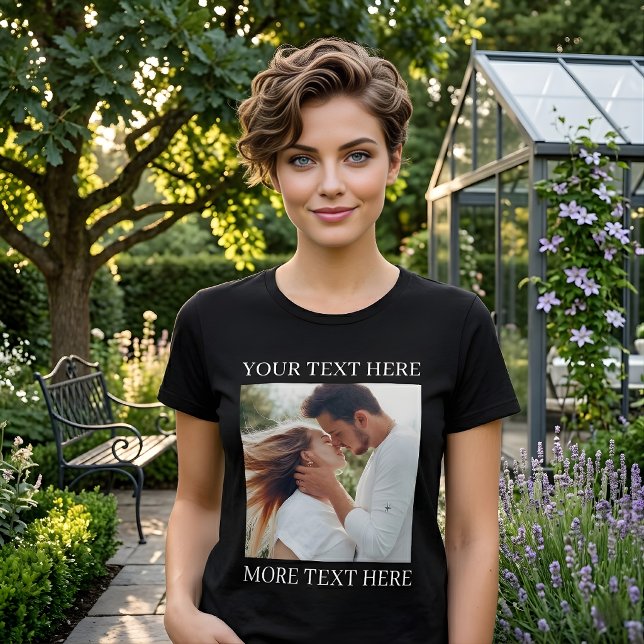 Benutzerdefinierter Text und Foto Tri-Blend Shirt (Von Creator hochgeladen)
