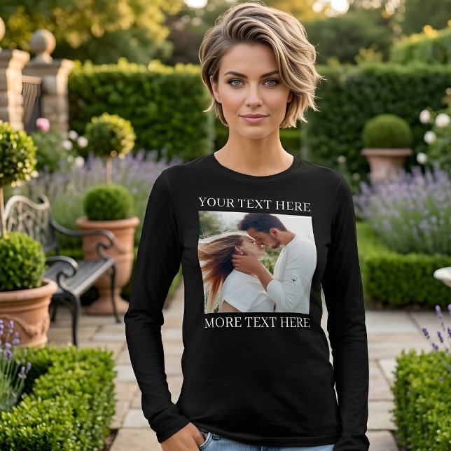 Benutzerdefinierter Text und Foto Tri-Blend Shirt (Von Creator hochgeladen)