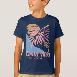 Benutzerdefinierter Text und Name Costa Rica T-Shirt