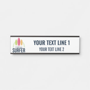 Benutzerdefinierter Text- und Standortabfrage Türschild