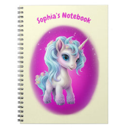 Benutzerdefinierter Text Unicorn-Notebook Notizblock