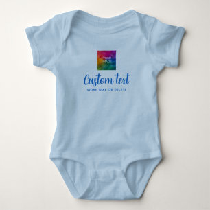 Benutzerdefinierter Text Unisex-Jersey-Einteiler B Baby Strampler
