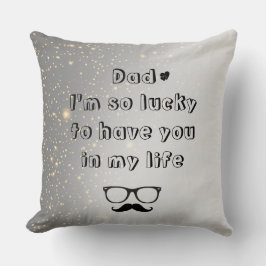 Benutzerdefinierter Text Vatertag Kopfkissen Kissen