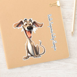 Benutzerdefinierter Text, 🐶 verrückte 🤪 Aufkleber