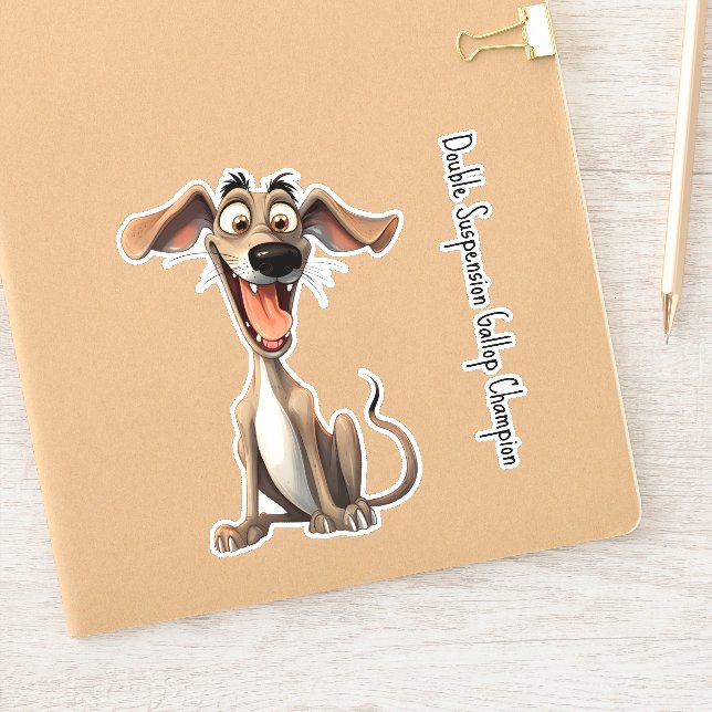 Benutzerdefinierter Text, 🐶 verrückte 🤪 Aufkleber (Notizbuch)