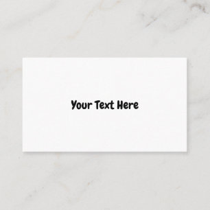 Benutzerdefinierter Text Visitenkarte