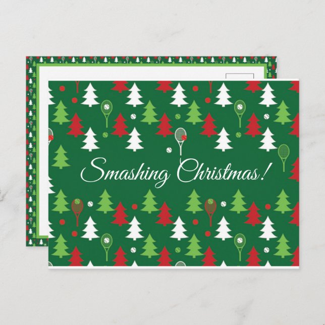 Benutzerdefinierter Text 💚 🤍 Weihnachten Postkarte (Vorne/Hinten)