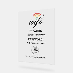 Benutzerdefinierter Text Wifi Passwort Netzwerk Acrylschild