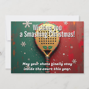 🎾🎄Benutzerdefinierter Text, Wünsche außerhalb de Feiertagskarte