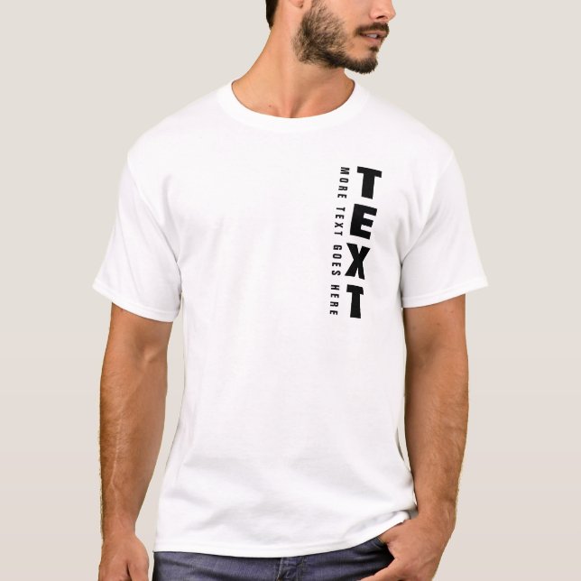 Benutzerdefinierter Text zeichnet sich durch kurze T-Shirt (Vorderseite)