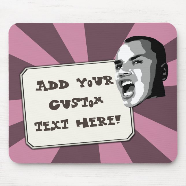 Benutzerdefinierter Textausdruck auf einer beliebi Mousepad (Vorne)