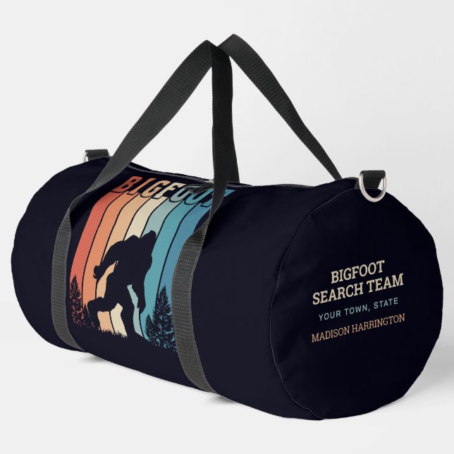 Benutzerdefinierter Textbigfoot Duffle Bag (Linke Ecke)