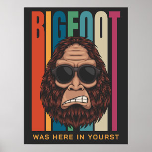 Benutzerdefinierter Textbigfoot Poster